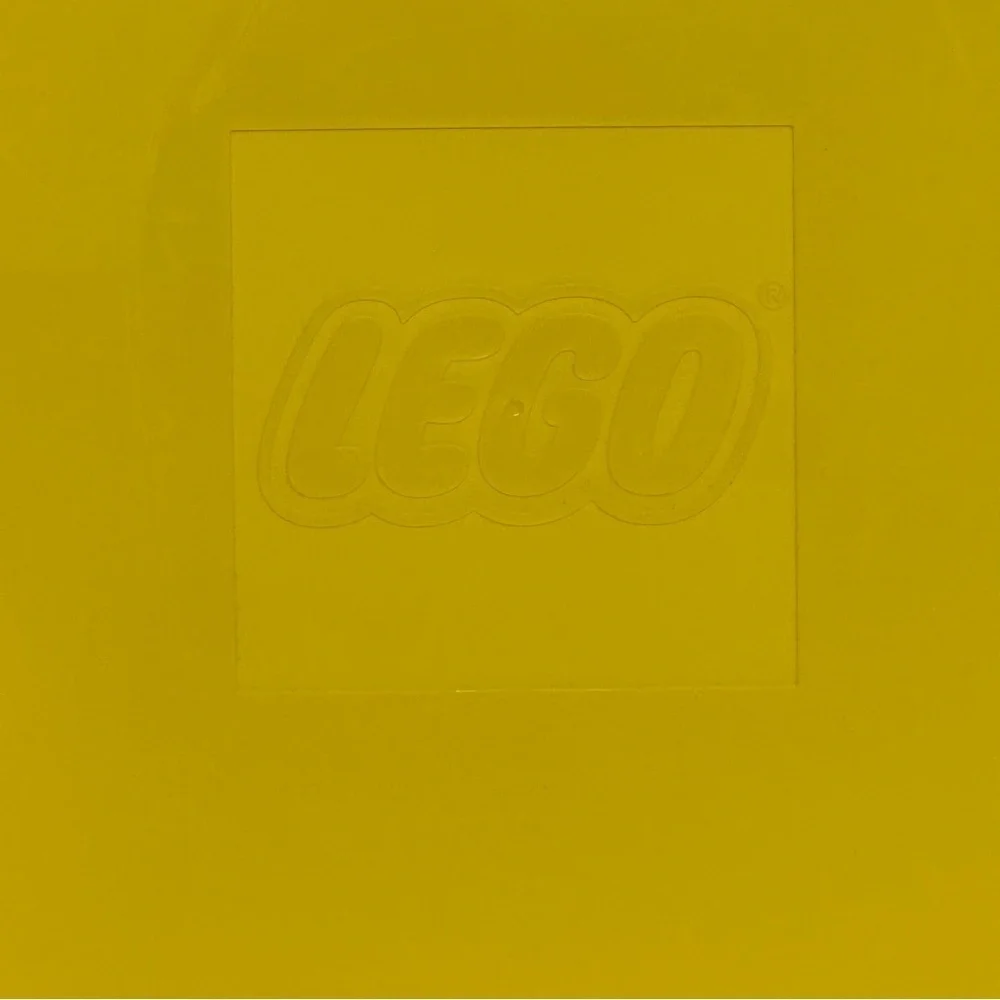 LEGO Storage Case Yellow Hard Plastic Latching Empty Storage Box Divider